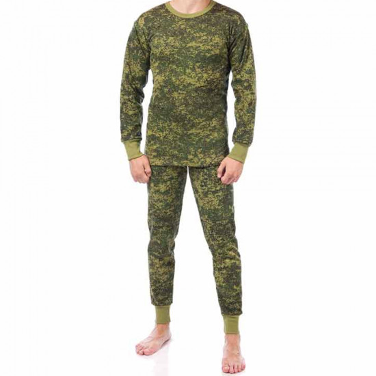   Military Underwear Fleece Pajama Black/Olive/Digital Camo