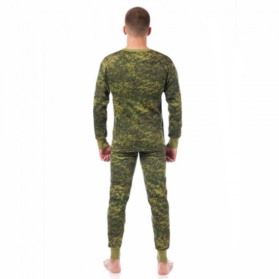   Military Underwear Fleece Pajama Black/Olive/Digital Camo