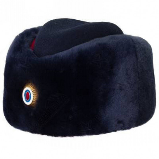 Gorro de mujer rusa para el departamento de policía Mujer Ushanka para mujeres policías