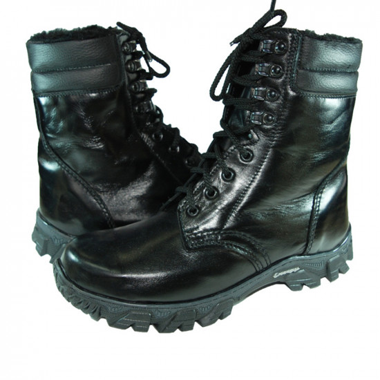 Airsoft Tactical Special Black Boots with fur