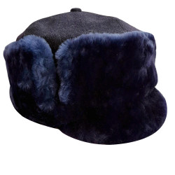 Vintage Original Police Winter hat Ushanka USSR    Vintage Original Police Winter hat Ushanka USSR