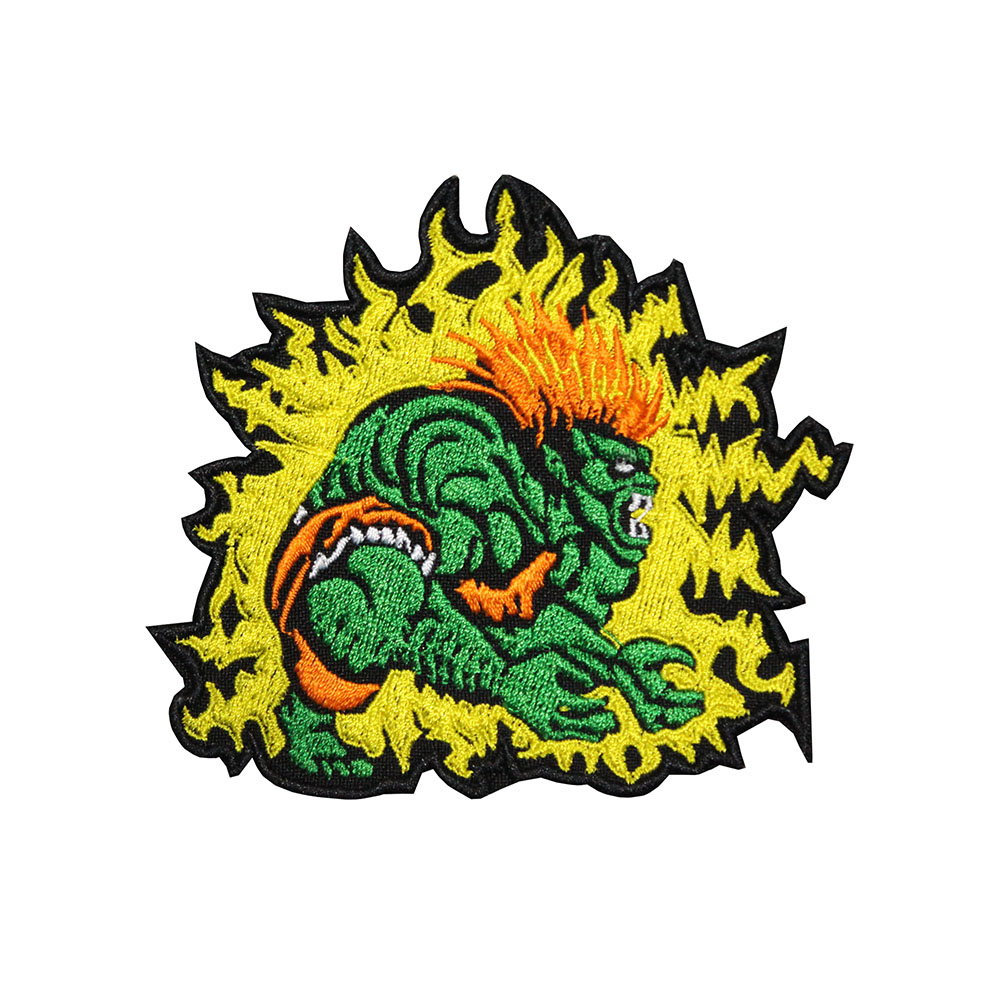 Game Champion Street Fighter Sleeve Embroidered Sew-on/Iron