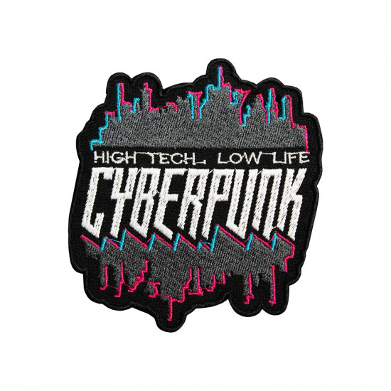 Cyberpunk Technical Modern City Gaming  Embroidered Sew-on / Iron-on / Velcro Patch