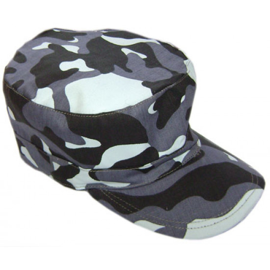 Tactical day-night 3-color white camo airsoft cap