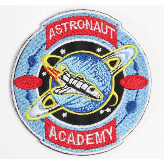 Raumschiff-Patch Astronaut Academy Stickerei Sew-on Sleeve Space Expedition