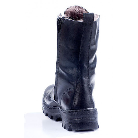 Botas tácticas de invierno cálidas de cuero Airsoft "aviador" 79