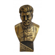 Sowjetische russische Bronzebüste von Stalin Sowjetische russische Bronzebüste von Stalin