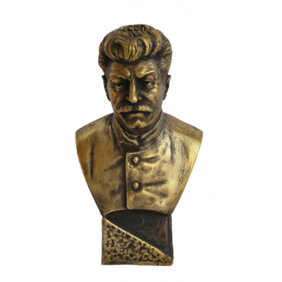 Buste de bronze russe soviétique de stalin