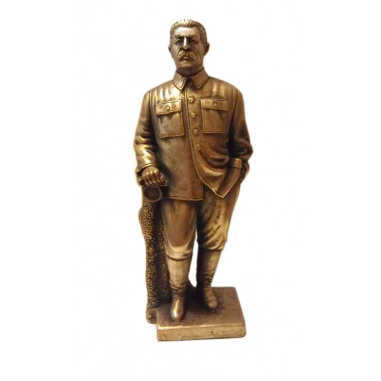 High   bronze statue soviet bust of stalin