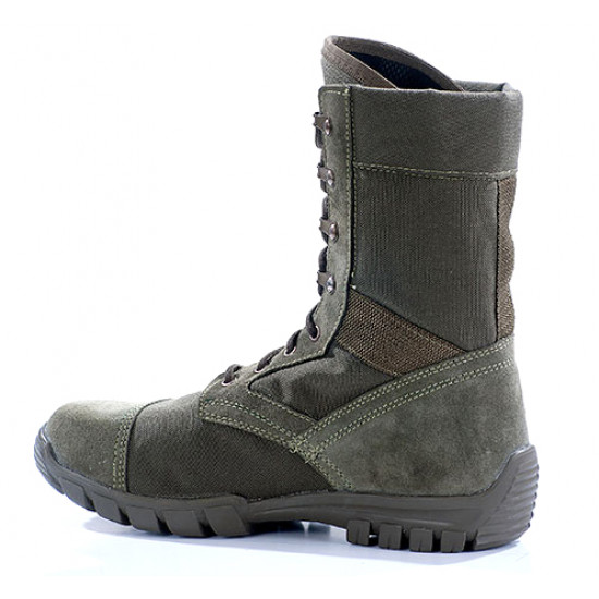 Botas tácticas de cuero para airsoft "tropik" verde oliva 3351