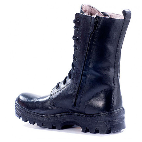 Botas tácticas de invierno cálidas de cuero Airsoft "aviador" 79