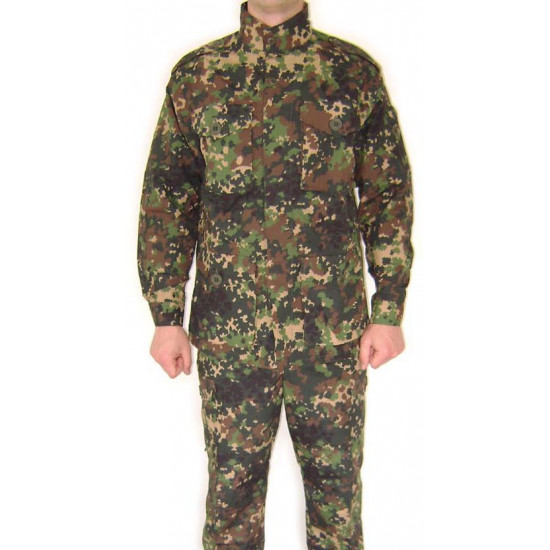 Airsoft Paratrooper summer camo tactical uniform "fracture" pattern rip-stop