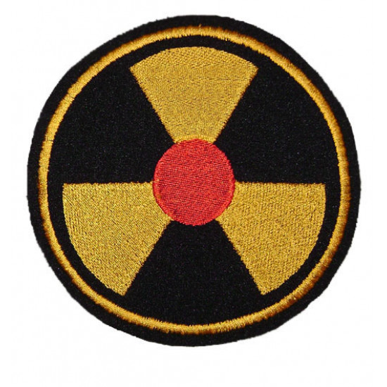 Airsoft ruso símbolo de la radiación nuclear remiendo de chernóbil 97