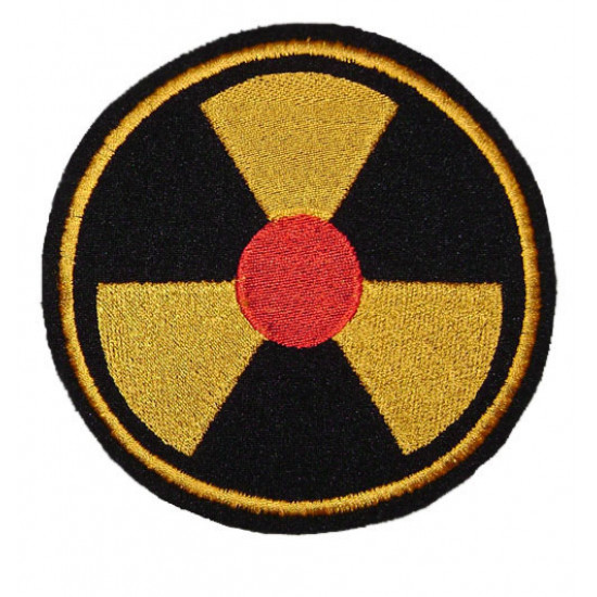   airsoft nuclear radiation symbol chernobyl patch 97