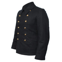 Alte russische Marineflotte Admirals Winteruniform Schwarze Wolljacke Bushlat Alte russische Marineflotte Admirals Winteruniform Schwarze Wolljacke Bushlat