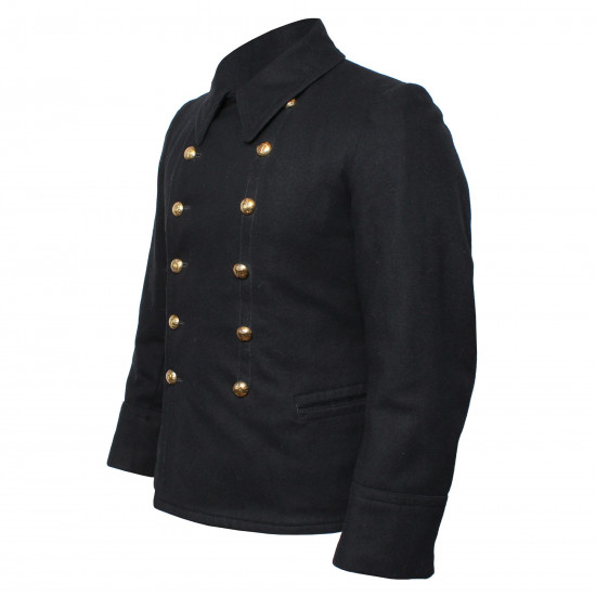 Old   Navy Fleet Admirals Uniforme d'hiver Veste en laine noire Bushlat