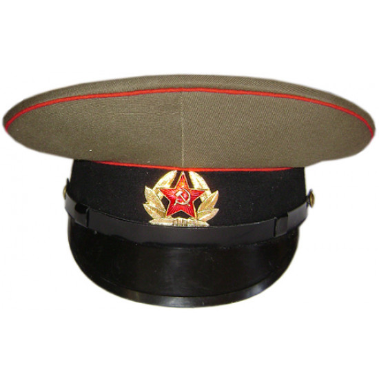Soviet /   army sergeant's visor hat of artilery & tank troops m69