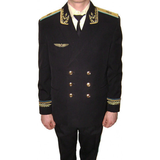 L`urss militaire rouge / chef d`aviation naval russe kit uniforme général et important