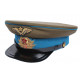 Armée russe visière chapeau commandant armée de l'air armée rouge URSS