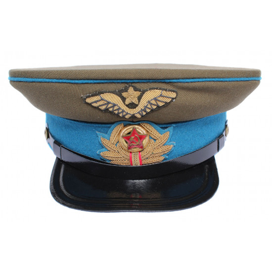 Armée russe visière chapeau commandant armée de l'air armée rouge URSS