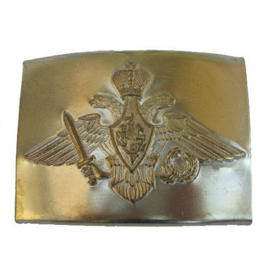 Golden officer's buckle for belt with eagle the   army