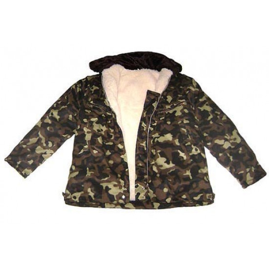 Chaqueta cálida de invierno Chaqueta táctica de camuflaje de invierno Chaqueta extra cálida de caza con cuello de piel