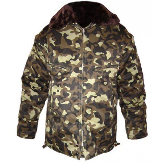 Russian air force officer camo warm winter jacket