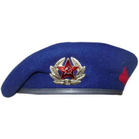 Soviet   KGB "Committee state security" special units blue beret summer hat