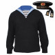 Russische Sailor Schwarze Tunika Jacke Hemd der sowjetischen Marine Flotte