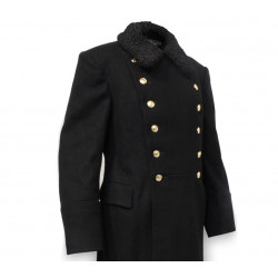 Astrakhan fur collar black and gray