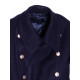   woolen Navy dark blue winter Officer Overcoat