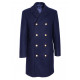   woolen Navy dark blue winter Officer Overcoat