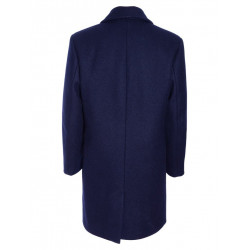 Dunkelblauer Winteroffiziermantel der russischen Wollmarine