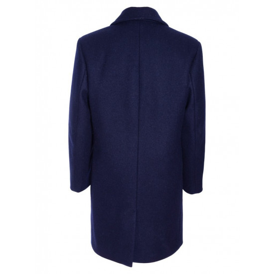   woolen Navy dark blue winter Officer Overcoat