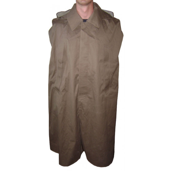 Soviet army military rubberized groundsheet coat