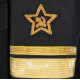 Les amiraux de la flotte soviétiques originaux de 100 % l`uniforme avec la main ont fait la grandeur de broderie 50 / 52