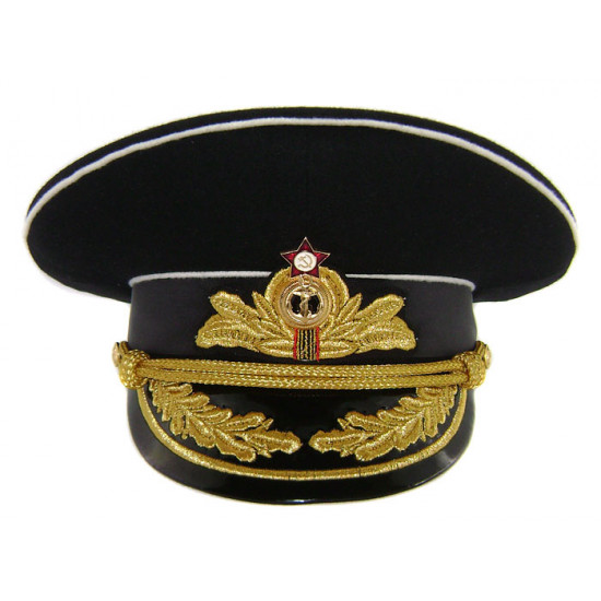 Soviet navy / russian naval admiral's black hat m69