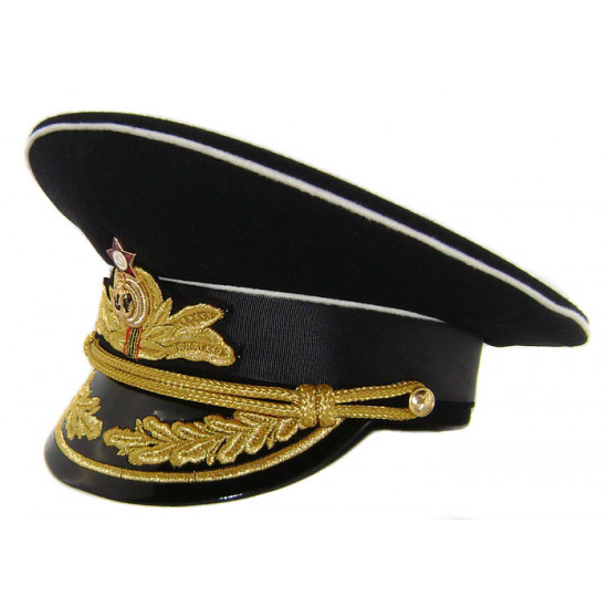 Marina soviética / sombrero negro de almirantes naval ruso m69