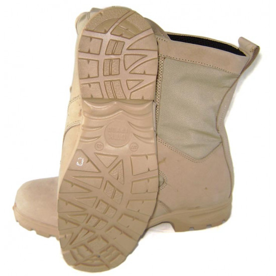 Airsoft Tactical Suede Leather Boots In Desert Color