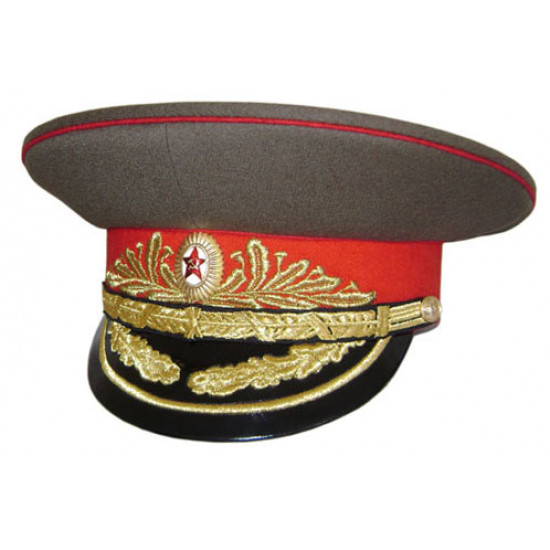 Casquette russe de chapeau de visière de marchall de terrain militaire soviétique militaire