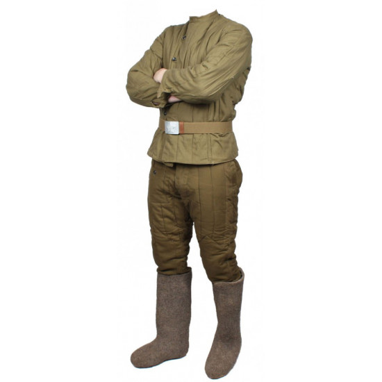 Sowjetische wwii / russische armee militäruniform - telogreika, fufaika, hose, vatniki