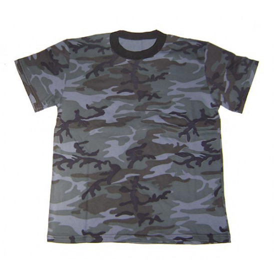 Day-night camo t-shirt Tactical grey camouflage Professional Training gear Day and night tactical camo