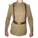 WW2 militaire russe militaire M43 GIMNASTERKA Tunique avec système de ceintures