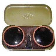 Lunettes de protection de protection de cuir militaires soviétiques Lunettes de protection de protection de cuir militaires soviétiques