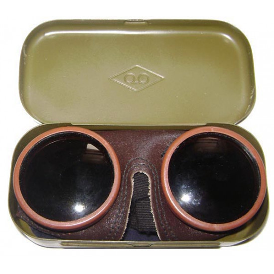 Soviet military leather protection goggles
