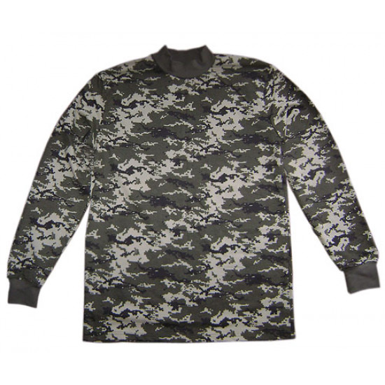 Russian digital pixel military style sweater golf