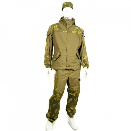 Gorka 3 Yellow Leaf KLMK Oak Camouflage Airsoft Uniform taktischer Anzug Angel- und Jagdjacke mit Hose