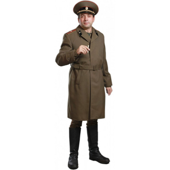 Soviet /   army officers long green military overcoat