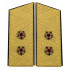 Vicepresidente naval soviético - Admiral desfile uniforme hombro placas