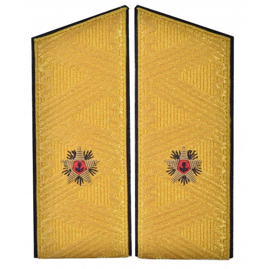 Soviético contra almirante desfile uniforme hombro placas epaulets